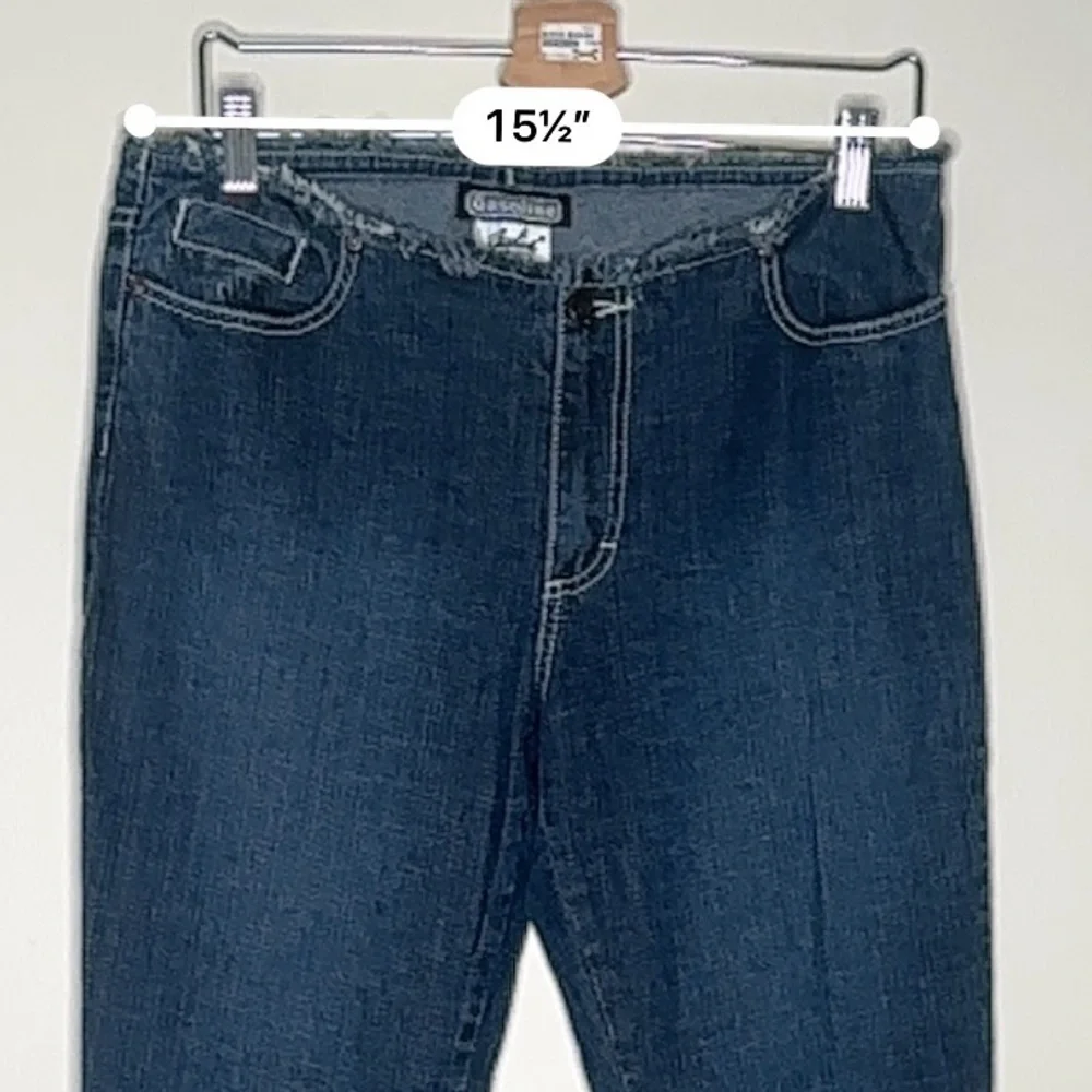 Vintage Y2K Gasoline Flare Jeans Dark Wash Size 13 - Picture 8 of 13